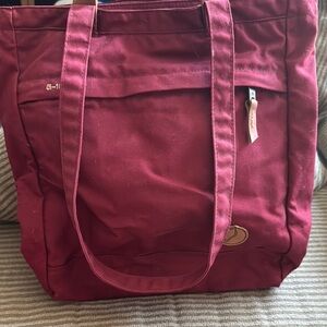 Fjallraven Red Tote Bag Durable Everyday Essential